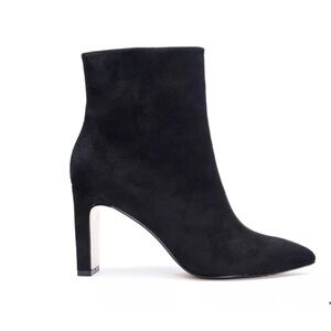 CHINESE LAUNDRY Erin Fine Black Suede Pointed Toe Bootie Size 8